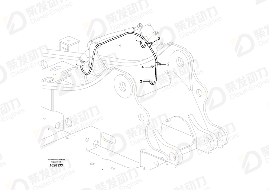VOLVO Cable harness 14561966 Drawing