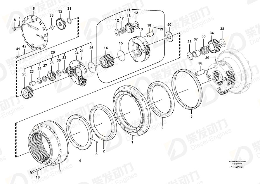 VOLVO THRUST RING SA8230-21020 Drawing