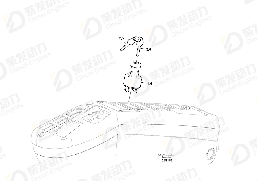 VOLVO Key 14529179 Drawing