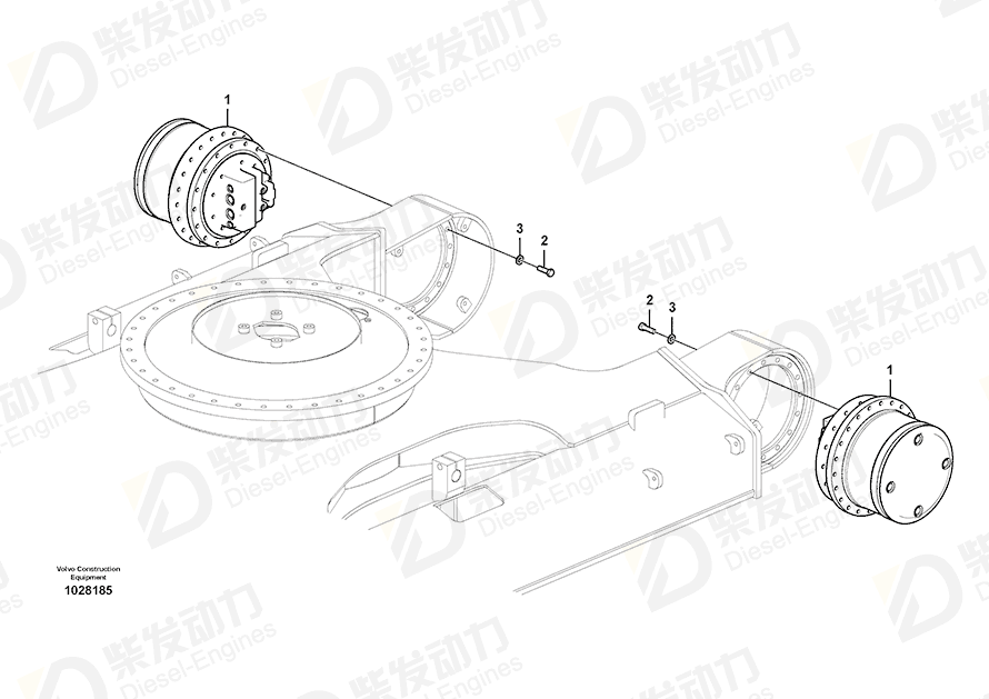 VOLVO Travel gearbox 14528733 Drawing