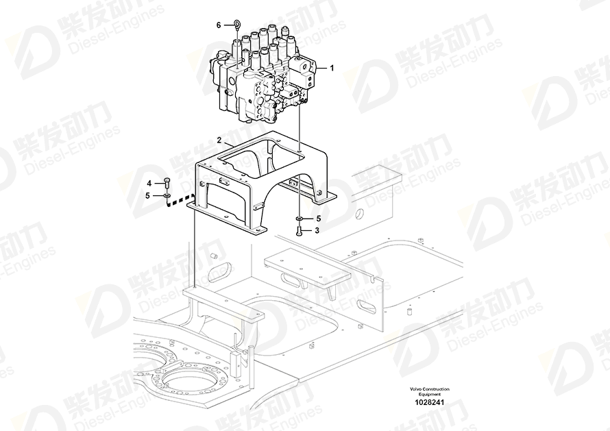 VOLVO Control valve 14634177 Drawing