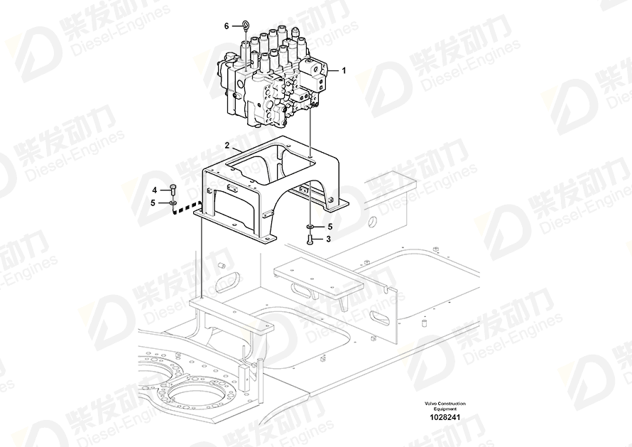 VOLVO Bracket 14541113 Drawing