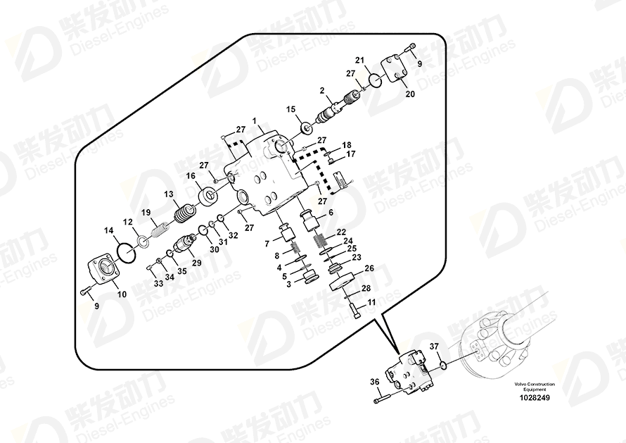 VOLVO Poppet 14510949 Drawing
