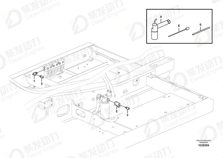 VOLVO Nipple 14569920 Drawing