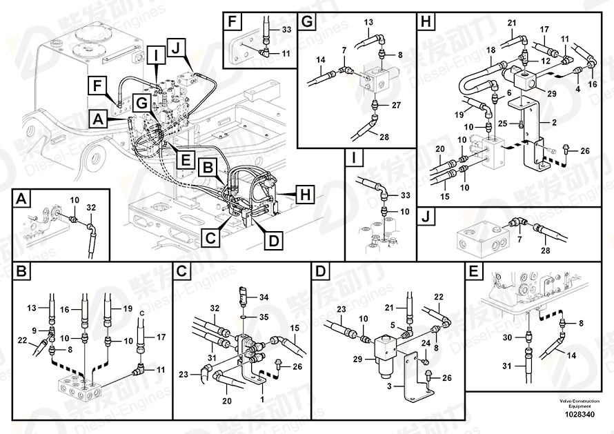 VOLVO Bracket 14535549 Drawing