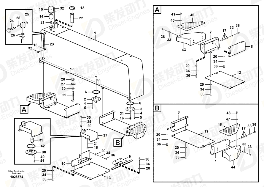 VOLVO Fuel tank 14546301 Drawing