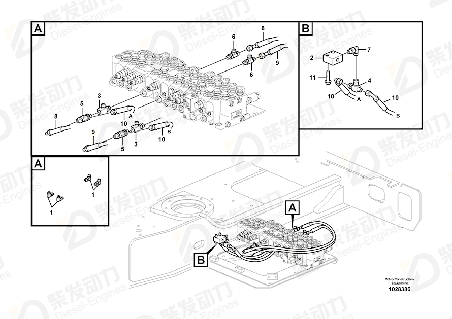 VOLVO T-nipple 14534518 Drawing