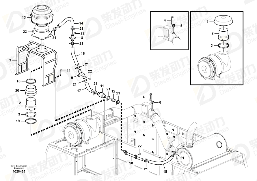 VOLVO Hose 14672941 Drawing