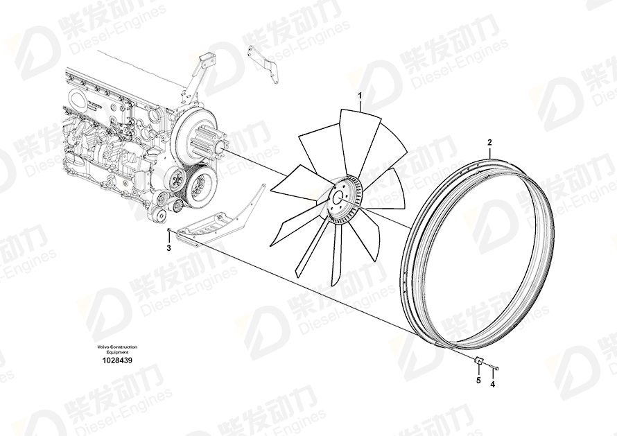 VOLVO Spacer plate 1674454 Drawing