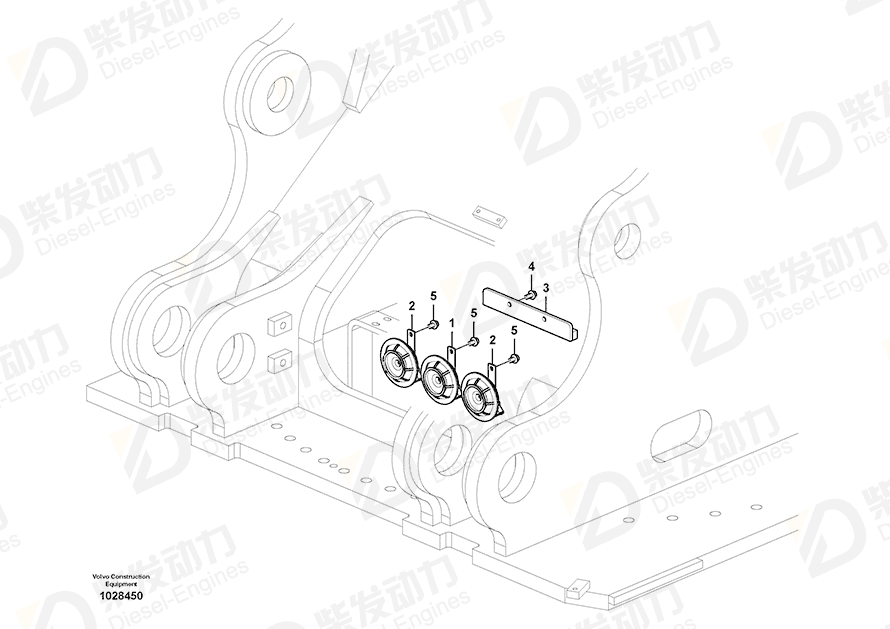 VOLVO Bracket 14543981 Drawing