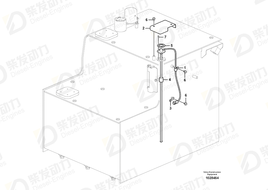 VOLVO Fuel gauge 14554278 Drawing VOLVO Fuel gauge 14554278 Drawing