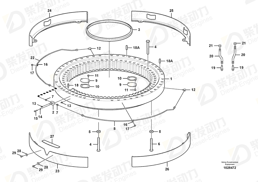 VOLVO Cover 14594300 Drawing