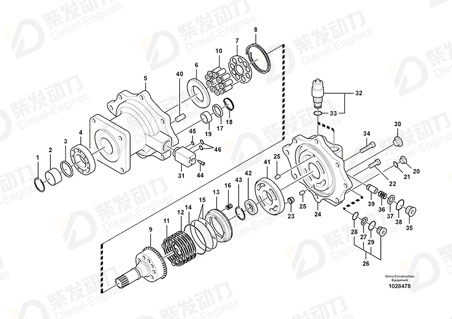 VOLVO Friction plate SA8230-22940 Drawing