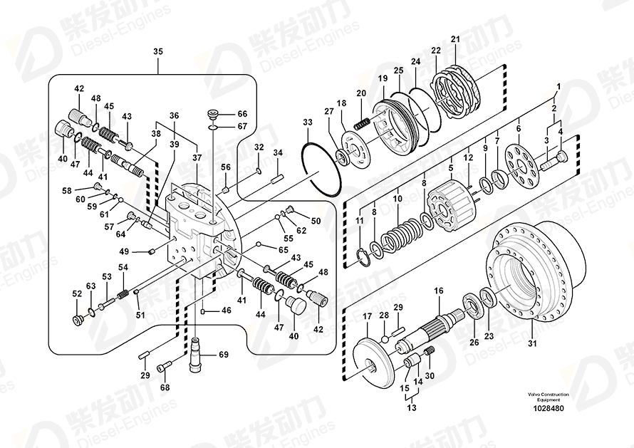 VOLVO Piston SA8230-28900 Drawing VOLVO Piston SA8230-28900 Drawing