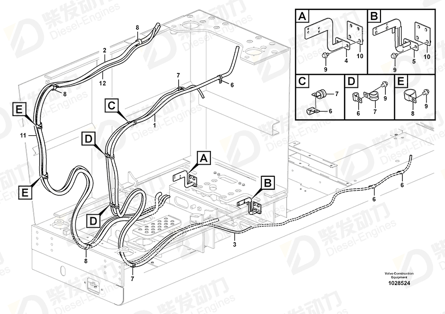 VOLVO Wire harness 14559518 Drawing