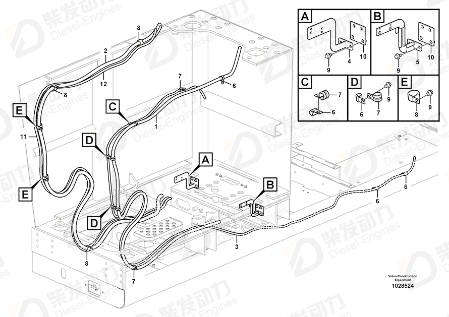 VOLVO Wire harness 14559518 Drawing VOLVO Wire harness 14559518 Drawing