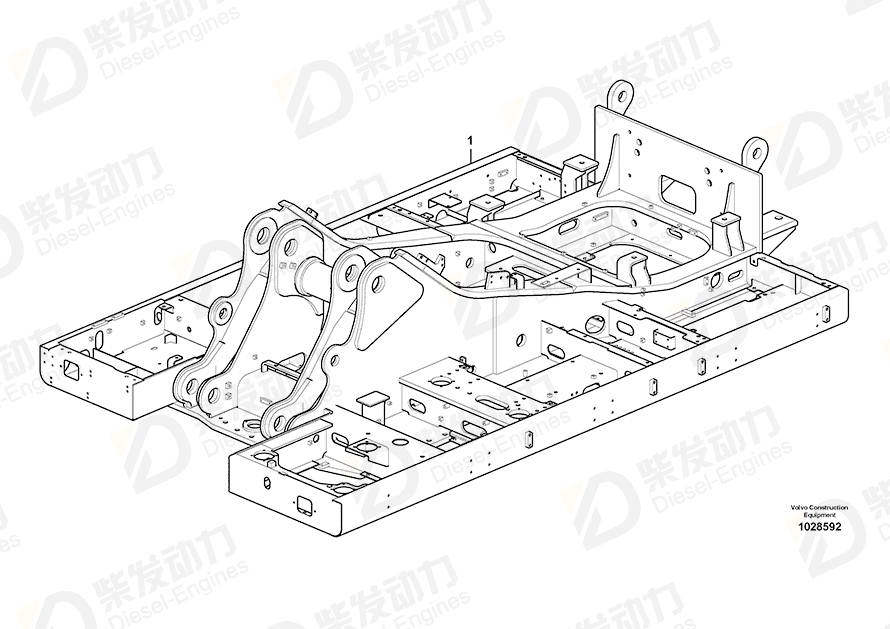 VOLVO Frame 14548583 Drawing