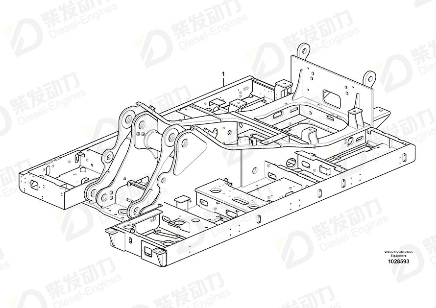 VOLVO Frame 14561010 Drawing
