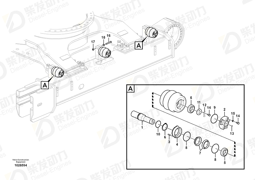 VOLVO Cover SA1081-00250 Drawing