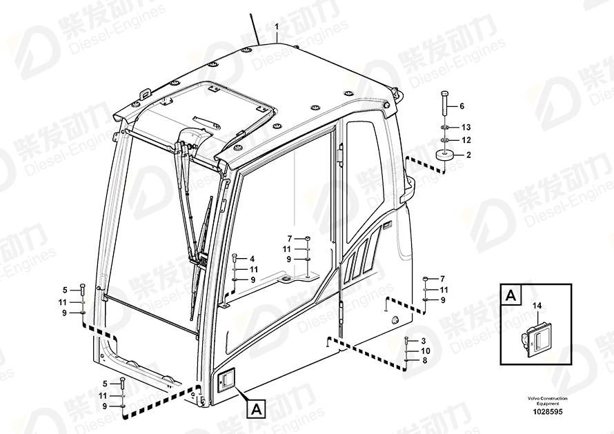 VOLVO Cab 11294087 Drawing
