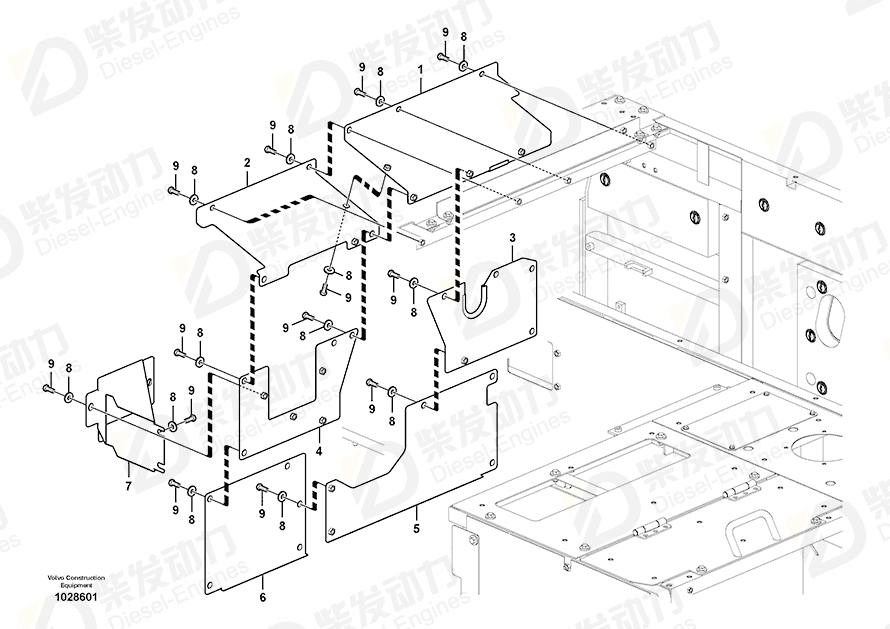 VOLVO Cover 14553331 Drawing