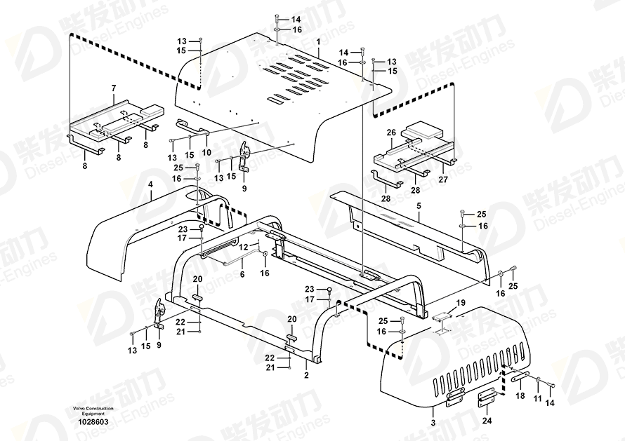 VOLVO Frame 14597329 Drawing
