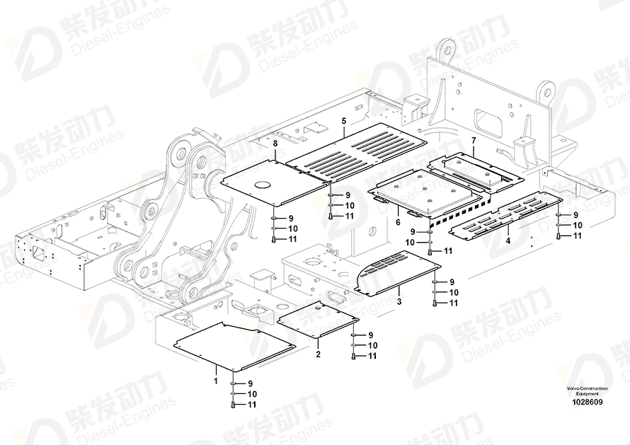 VOLVO Cover 14624106 Drawing