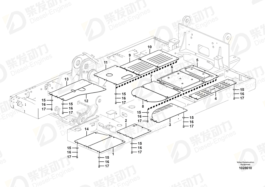 VOLVO Cover 14558118 Drawing