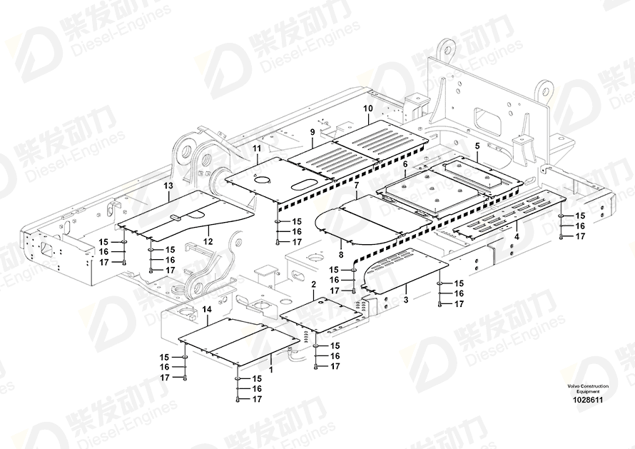 VOLVO Cover 14626694 Drawing