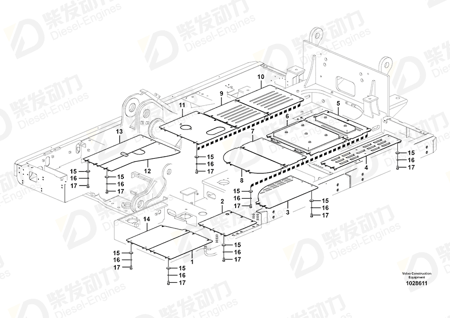 VOLVO Cover 14561011 Drawing