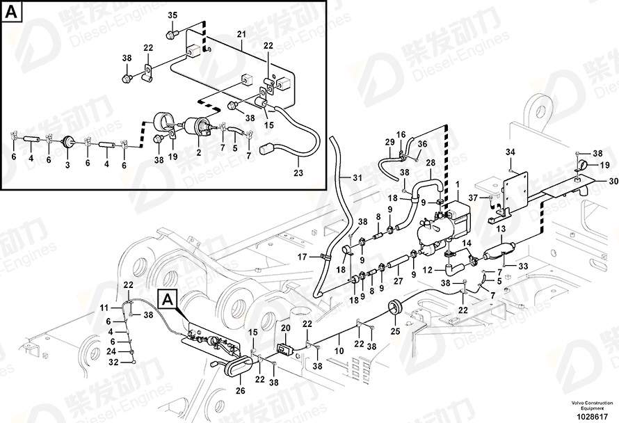 VOLVO Grommet 14529112 Drawing