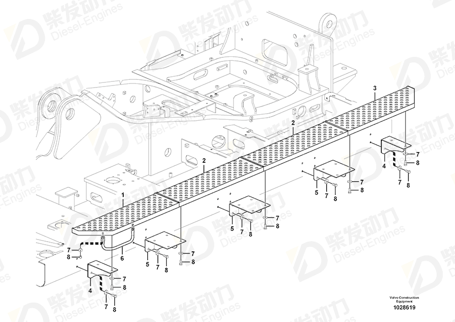 VOLVO Walk way 14528595 Drawing