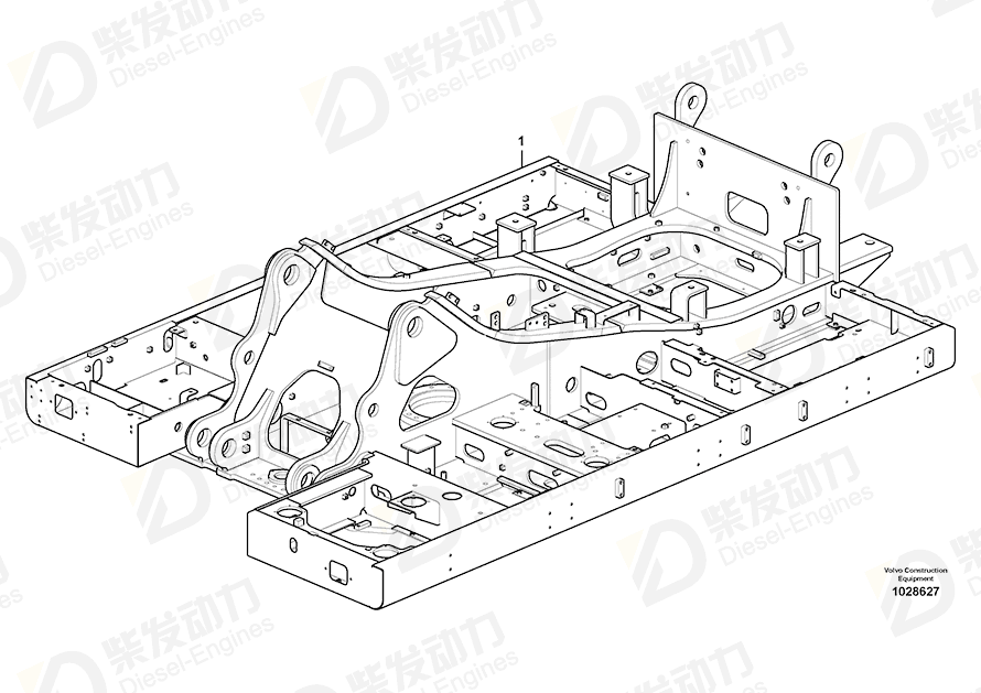 VOLVO Frame 14559164 Drawing