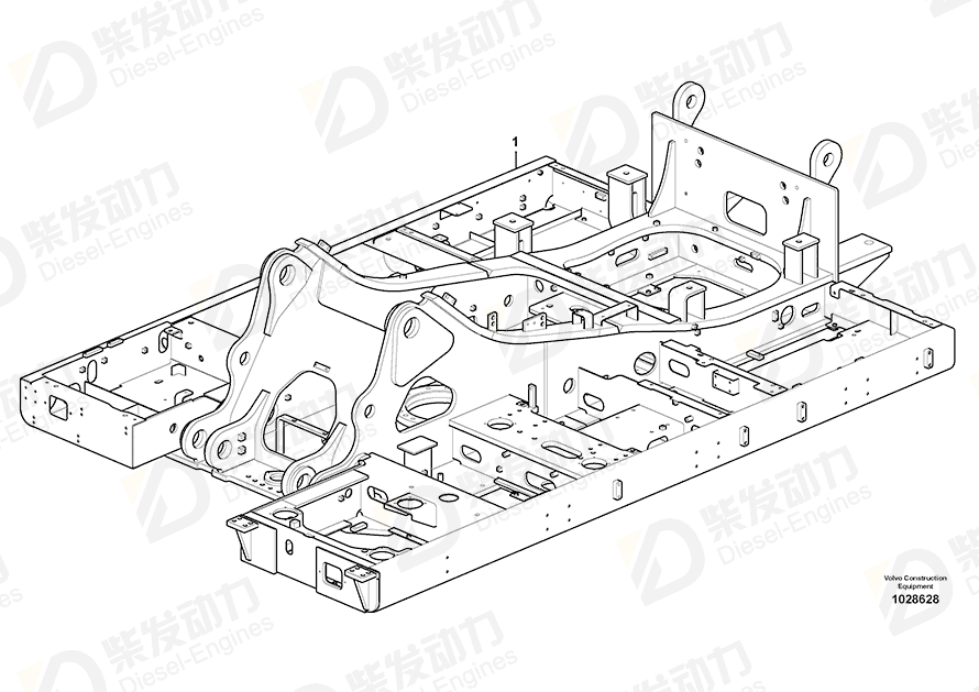 VOLVO Frame 14560962 Drawing