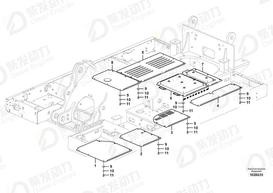 VOLVO Cover 14538674 Drawing