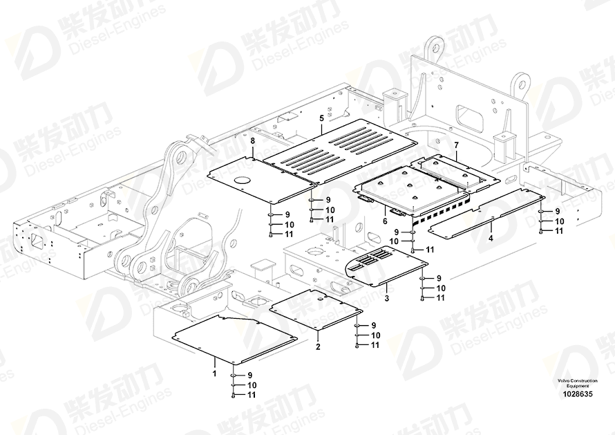 VOLVO Cover 14558720 Drawing