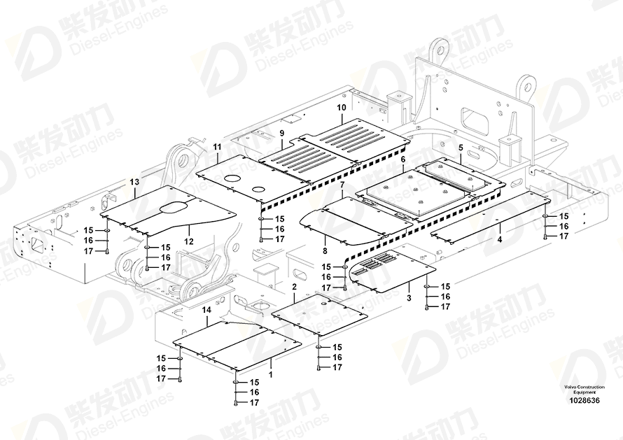 VOLVO Cover 14558725 Drawing