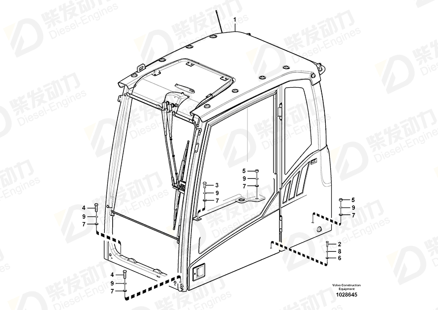 VOLVO Cab 11294083 Drawing
