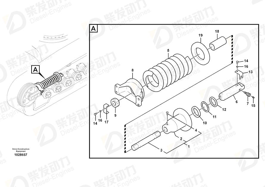 VOLVO Piston 14531528 Drawing