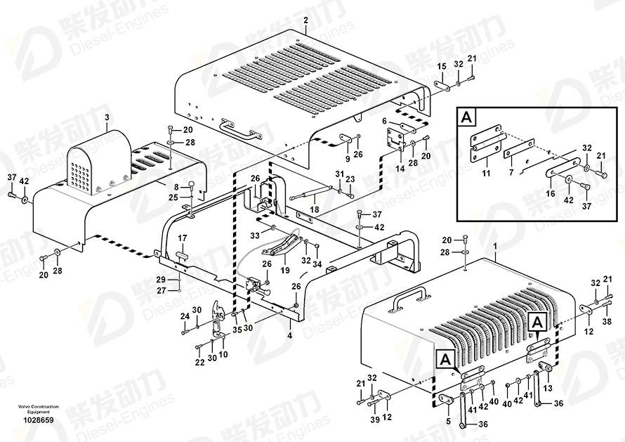 VOLVO Clamping plate 14512754 Drawing