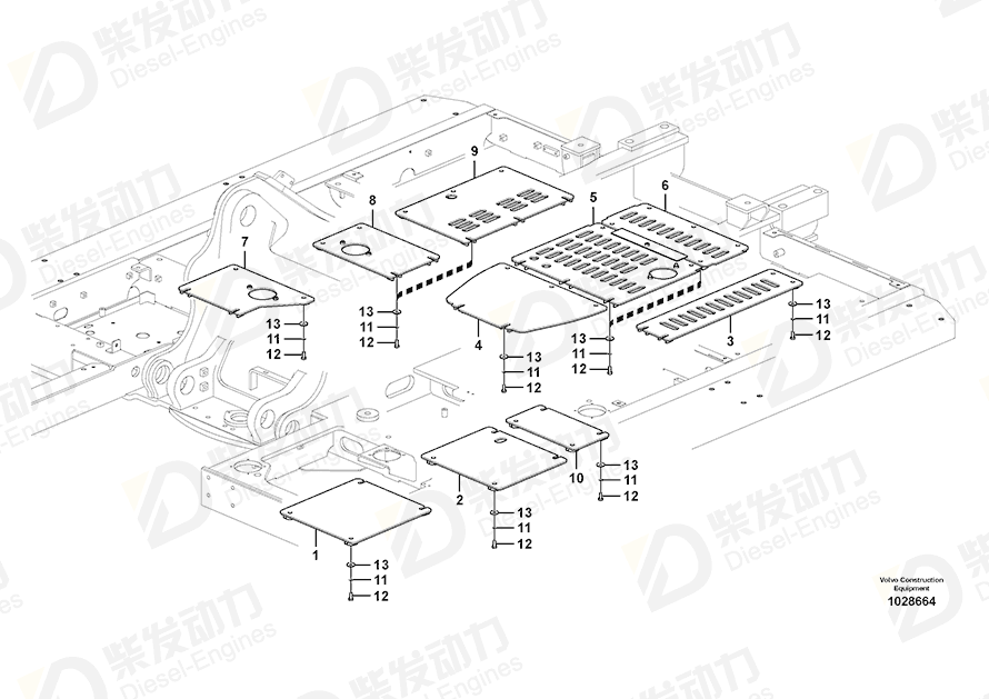 VOLVO Cover 14547141 Drawing
