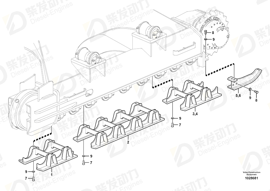 VOLVO Support 14555957 Drawing