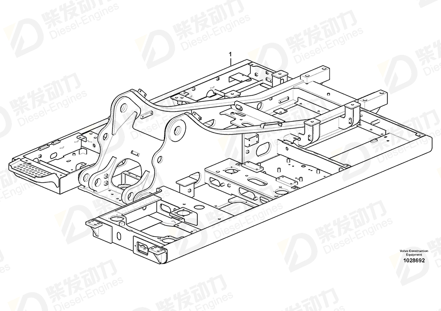 VOLVO Frame 14537201 Drawing