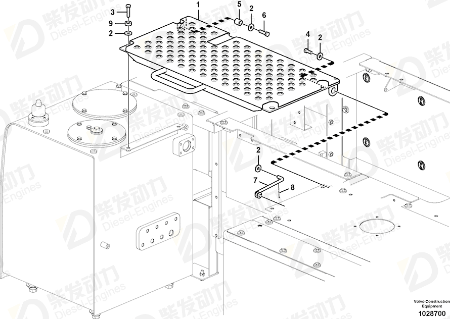 VOLVO Cover 14586937 Drawing