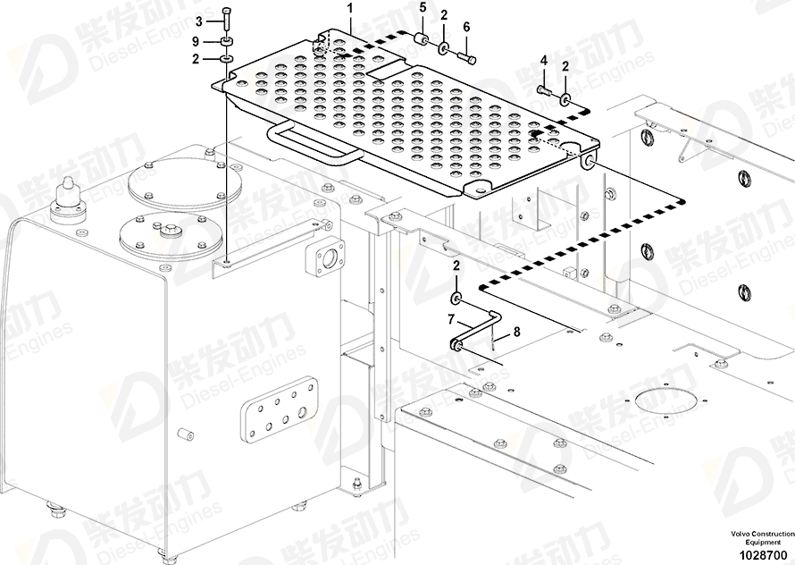 VOLVO Cover 14587147 Drawing