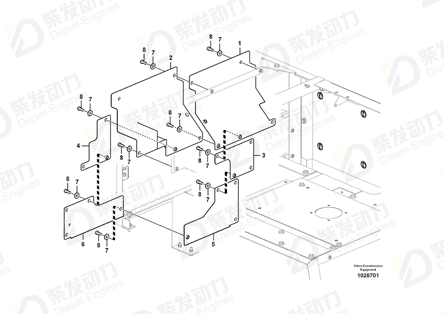 VOLVO Cover 14559318 Drawing