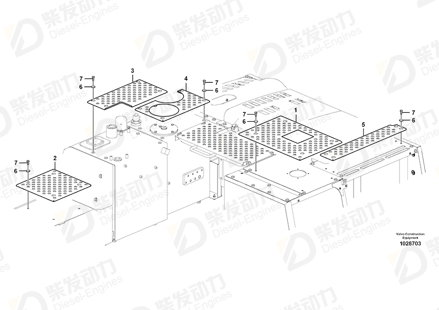 VOLVO Slip protection 14545873 Drawing