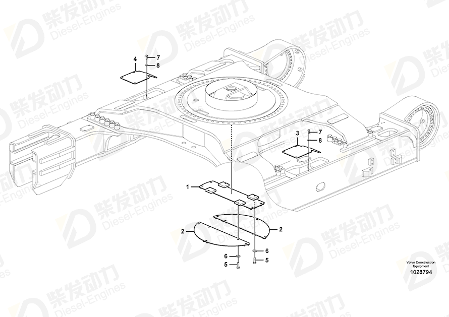 VOLVO Cover 14523629 Drawing