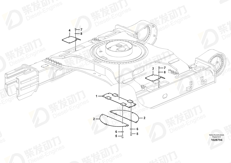 VOLVO Washer 14536079 Drawing