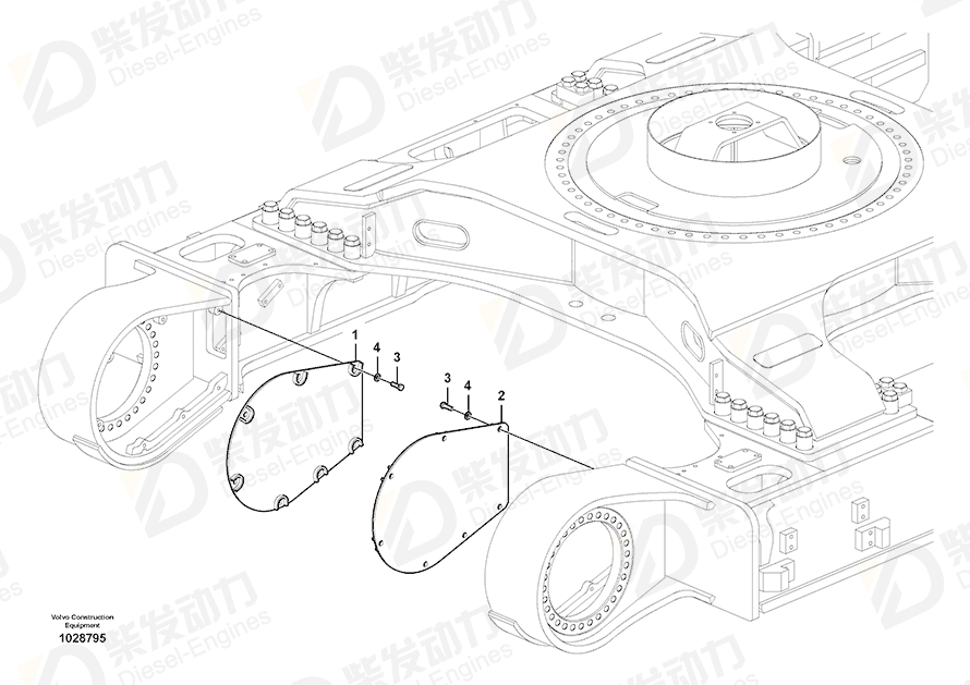 VOLVO Cover 14523628 Drawing